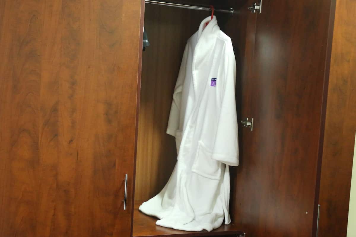 Deluxe Studio | Desk, blackout drapes, iron/ironing board (on request), WiFi (free)