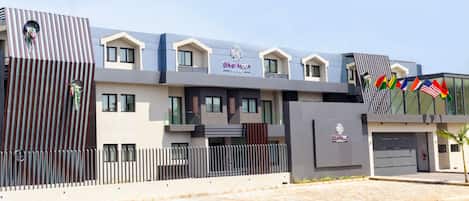 Overnatningsstedets facade