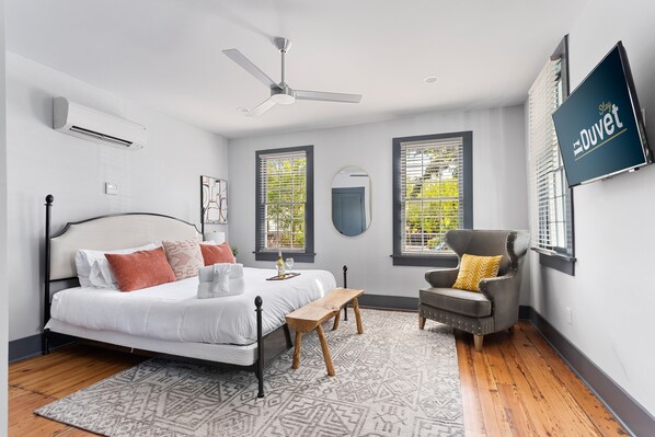 4 habitaciones, tabla de planchar con plancha y wifi 