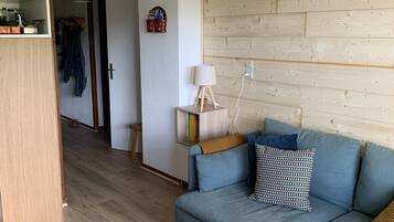 Télévision, lecteur de DVD, livres