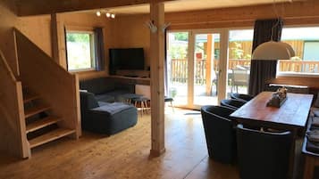 TV, fireplace, DVD player, ping pong