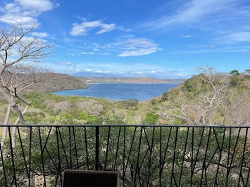 View from main covered balcony and main living area. 