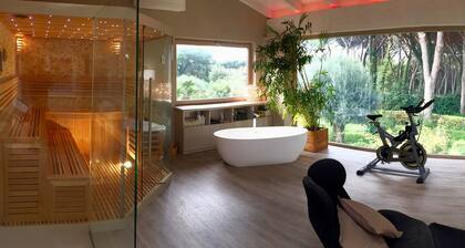 Old farmhouse in private park with swimming pool