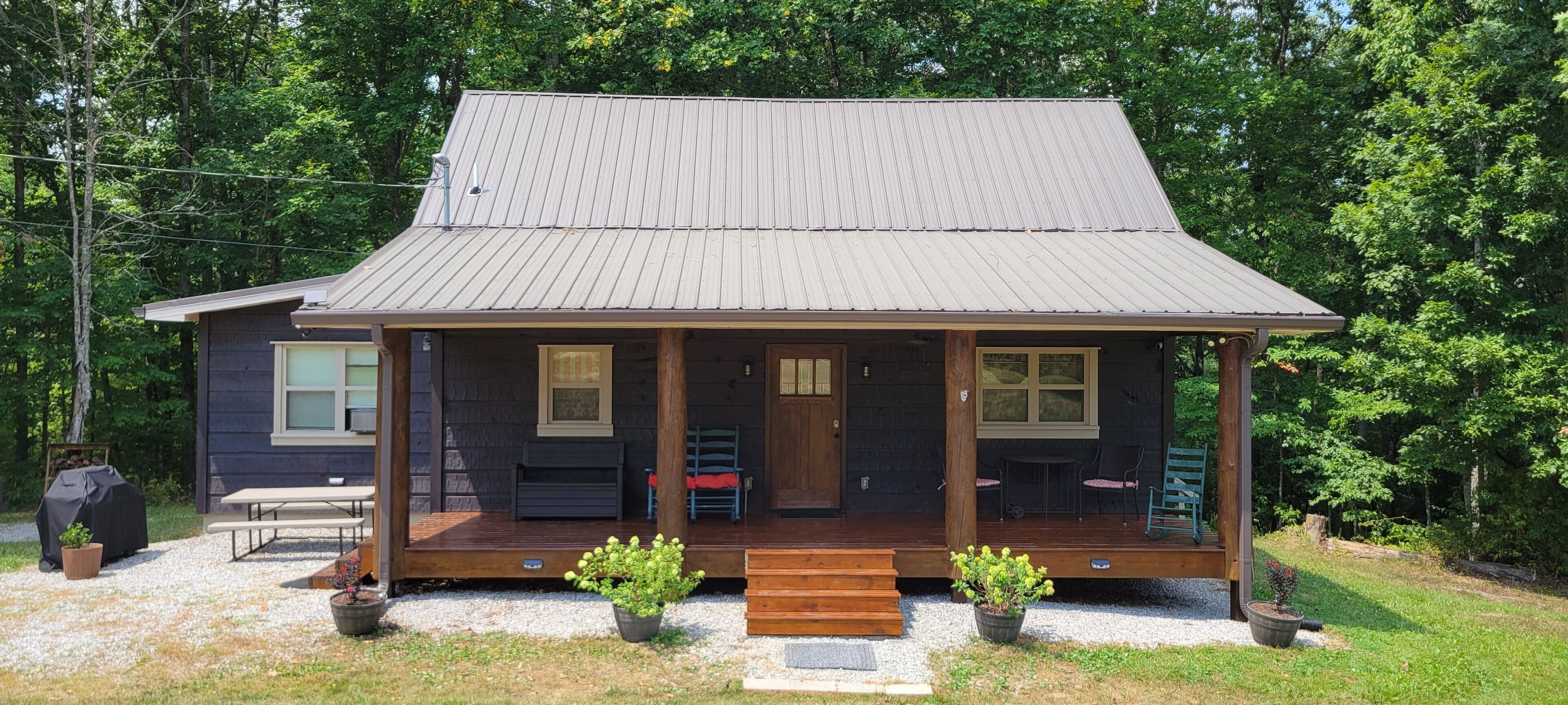 Cozy Forest Cabin on 3 Acres with Hiking, Biking, and Trails.