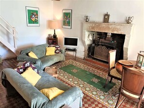TV, fireplace, DVD player - Holiday Home in Loire near Castles and Nature (Frontenay sur Dive)