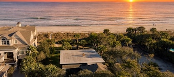 Steps to Beach + Historic Cottage | Primary Balcony + Hammock | Sandpiper