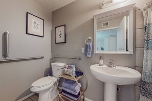 Towels, soap, shampoo