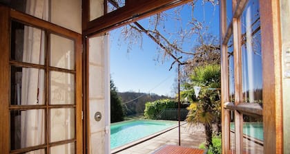 Hilltop Mansion with Pool