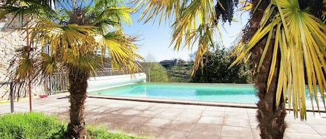 A heated pool