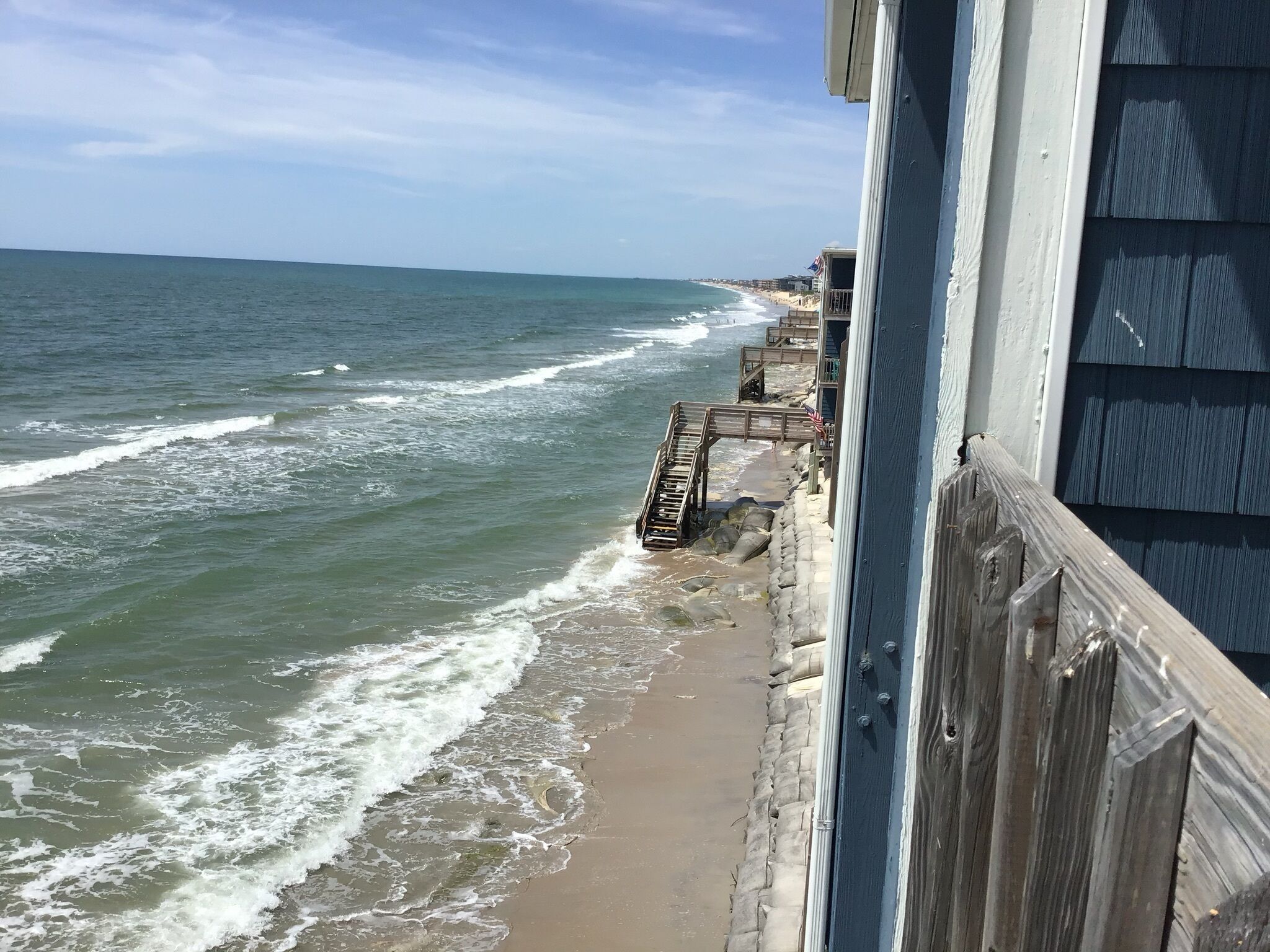 On the beach, sun loungers, beach towels