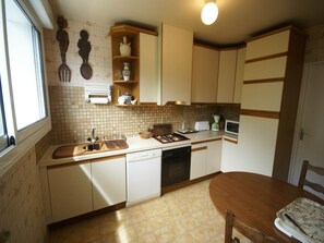 Fridge, microwave, dishwasher, freezer