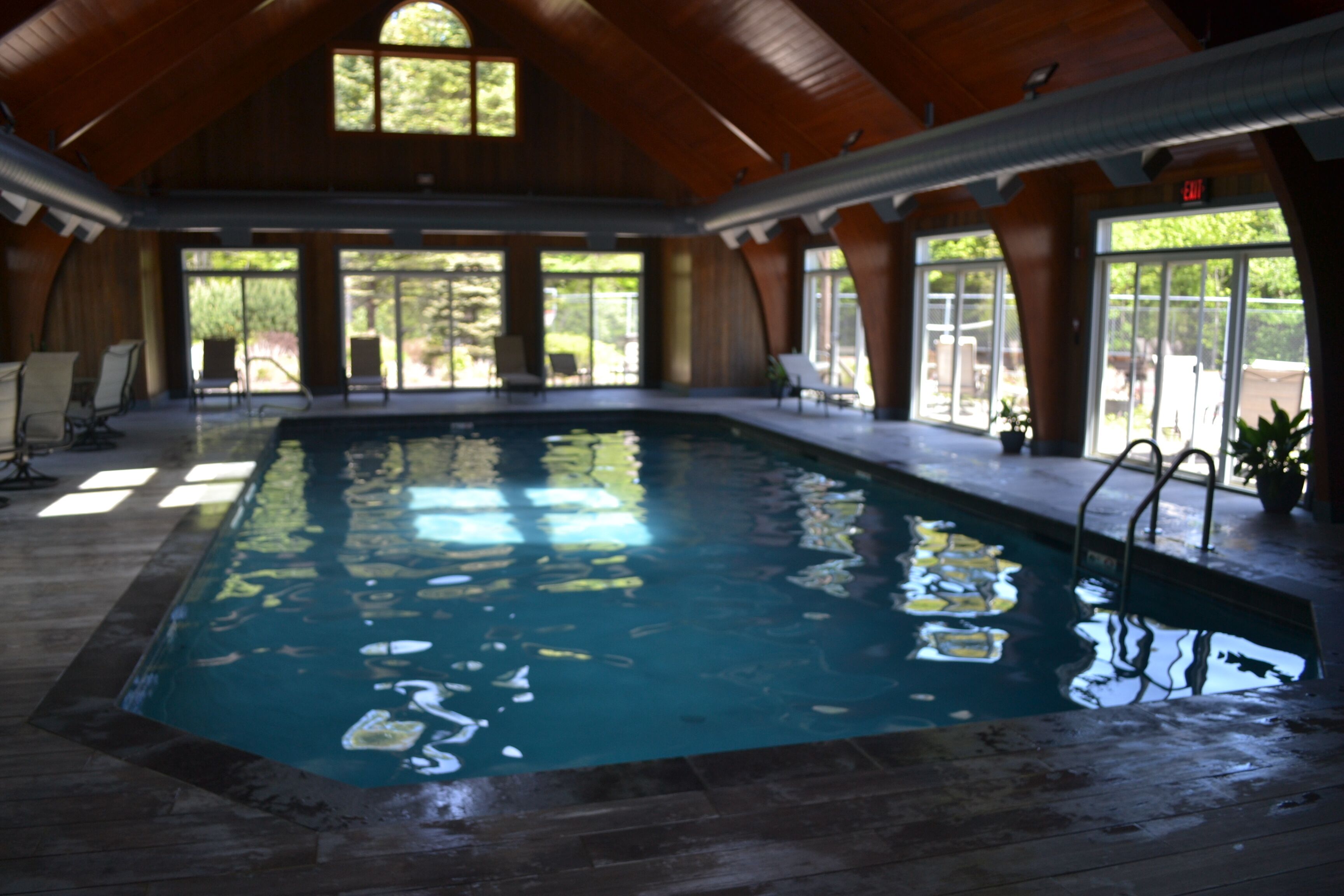 Indoor pool, a heated pool
