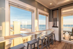 Interior - The Sandcastle: Upscale Large Oceanfront Home with Private Pool and Elevator (Oak Island)