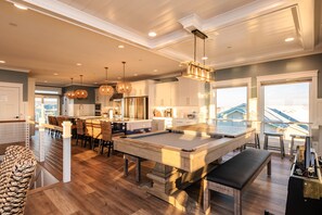 Dining - The Sandcastle: Upscale Large Oceanfront Home with Private Pool and Elevator (Oak Island)