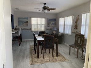 Dining - Waterfront single home rental with private lanai, heated pool, and hot tub! (Venice)