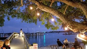 Outdoor dining - CANAL FRONT W/DOCK, Water View, Dock your Boat, Free WIFI Dog - See Note Friendly! (Bradenton)