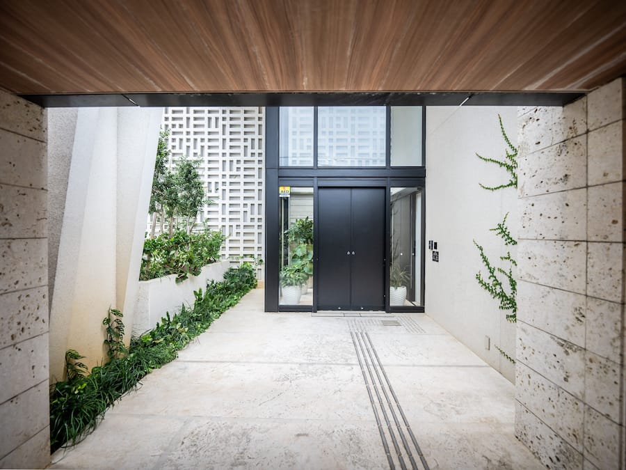 Façade de l’hébergement