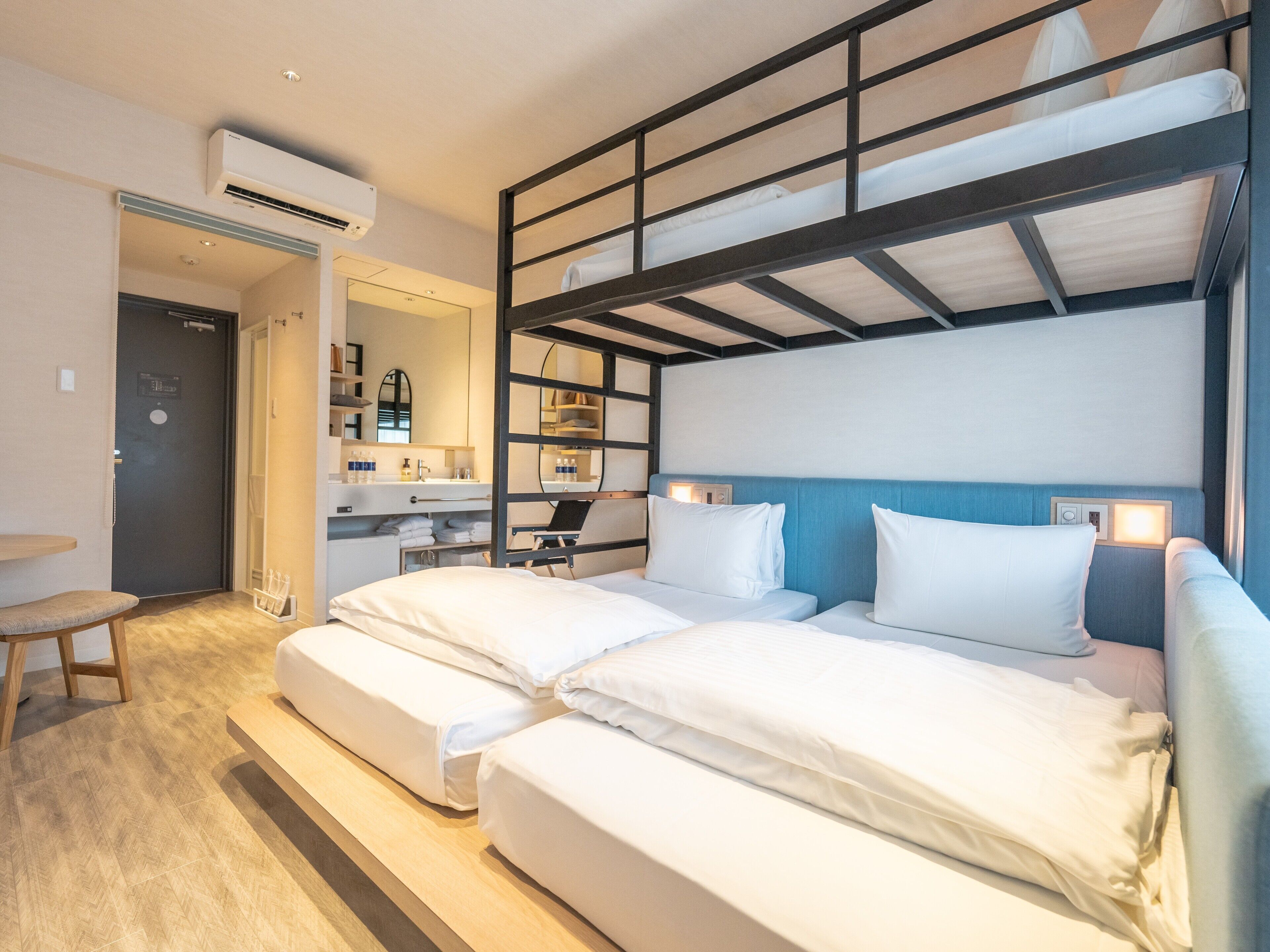 bunk bed room, non smoking | 1 bedroom, blackout curtains, free wifi, bed sheets