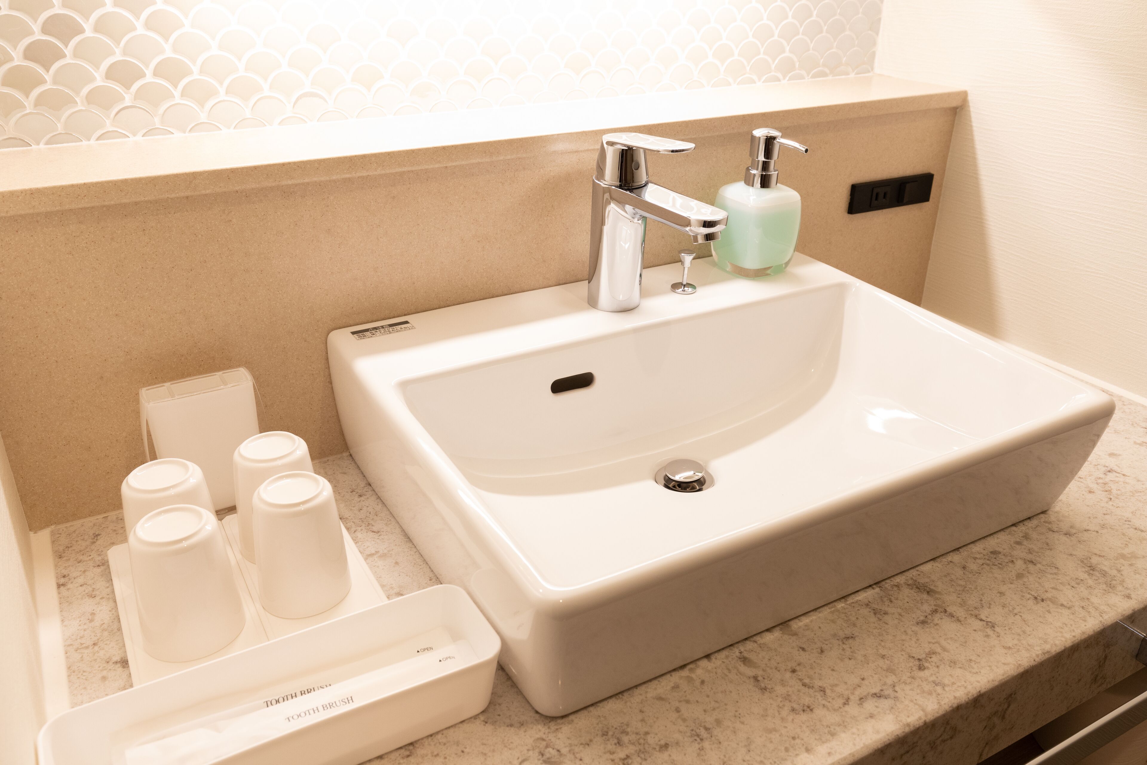 free toiletries, hair dryer, slippers, bidet