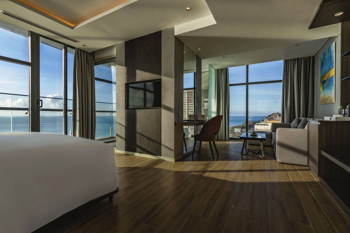 Premier-Zimmer, Meerseite (Pearl) | Strand-/Meerblick