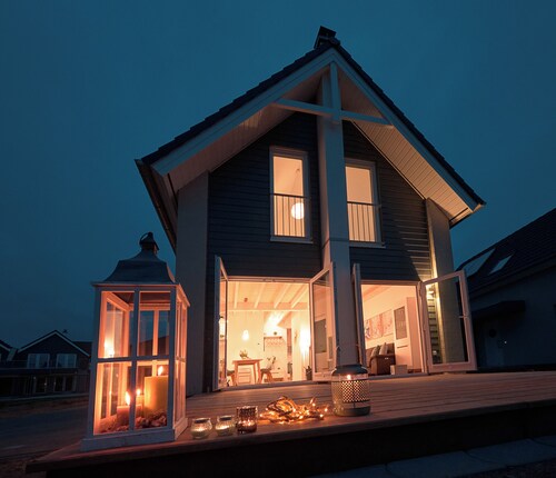 Hyggehus - infrared sauna, terrace, fireplace, close to the beach and the North