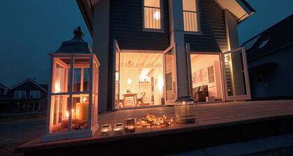 Hyggehus - infrared sauna, terrace, fireplace, close to the beach and the North