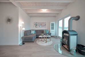 TV, fireplace, video library, stereo - Hyggehus - infrared sauna, terrace, fireplace, close to the beach and the North (Büsum)