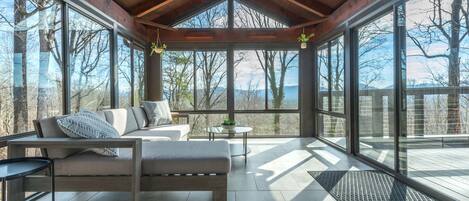 TV, fireplace, foosball