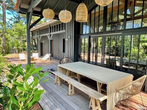 Outdoor dining - Modern Villa with Cap Ferret feeling A0306 (Lège-Cap-Ferret)