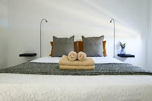 Desk, blackout curtains, free WiFi, bed sheets