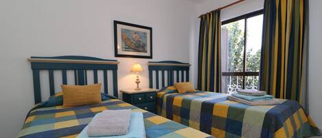 2 bedrooms, in-room safe, iron/ironing board, travel crib