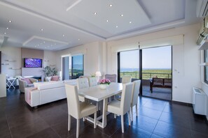 Interior - Villa Elisabeth View luxurious with POOL & BBQ !!! (CHANIA GREECE)