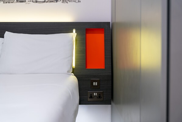 Double Room without Window | Memory foam beds, soundproofing, iron/ironing board, free WiFi