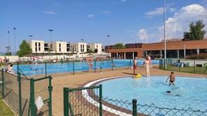 Indoor pool, outdoor pool
