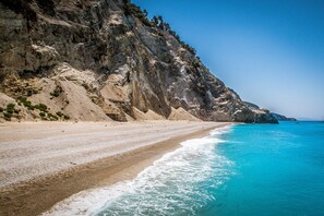 Vlak bij het strand