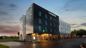 Een modern hotel met een opvallend 