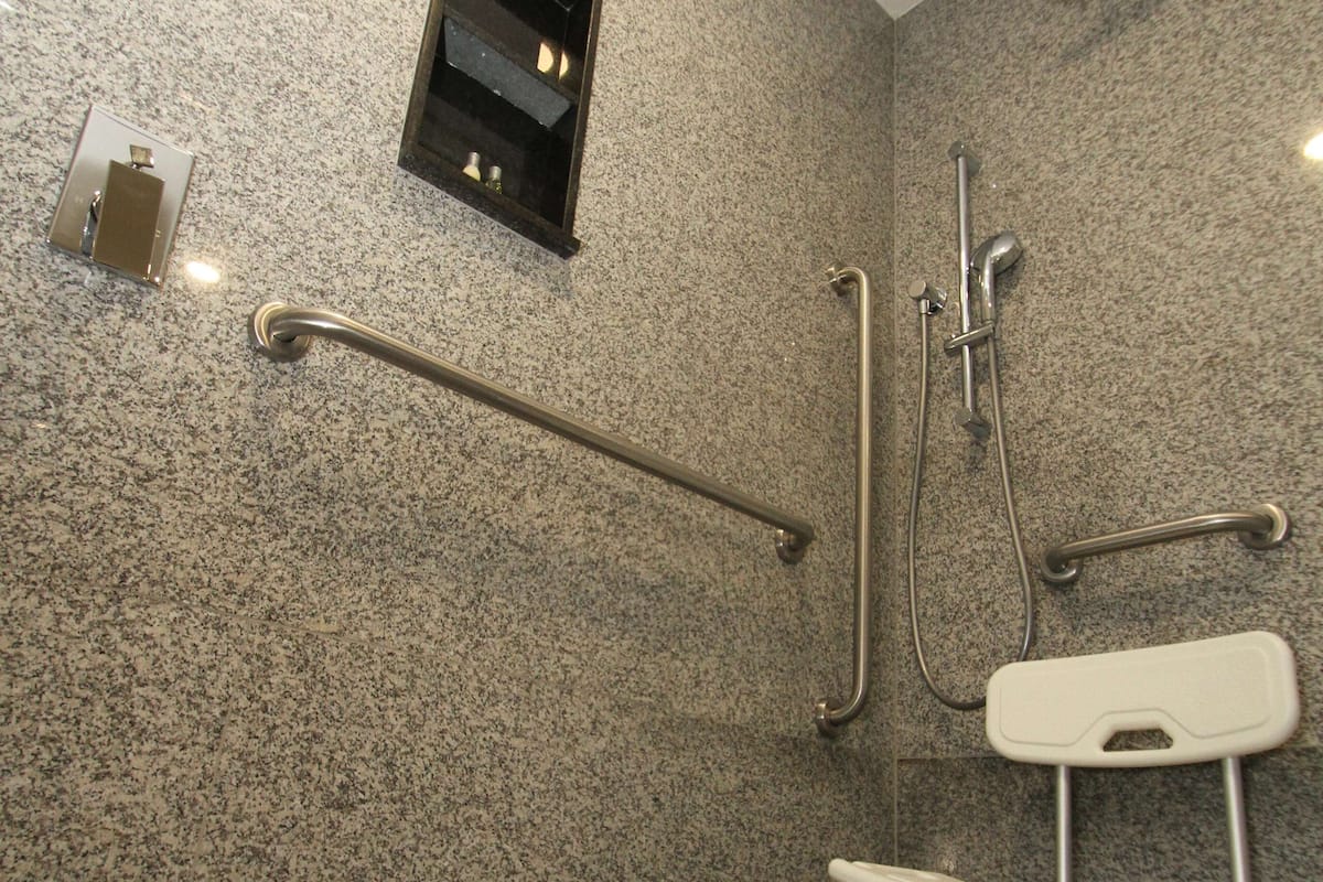Business Room, 1 King Bed, Accessible | Bathroom shower