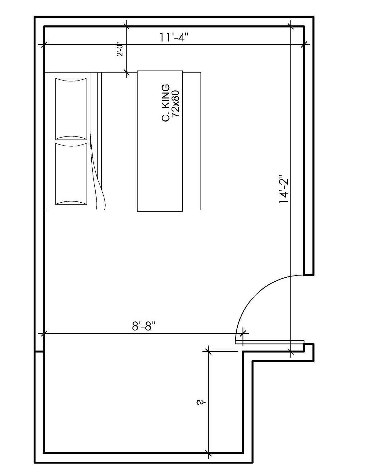 Plano de planta que muestra un área de cocina de 3,43 metros por 2,64 metros y un área de comedor de 2,44 metros por 2,64 metros.