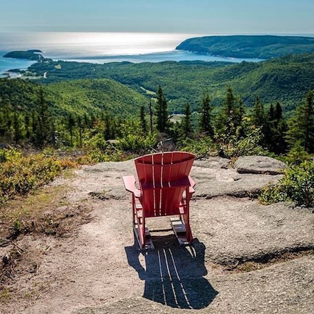 Property grounds. Hikers Suite Private Hot Tub <br>Cabot Trail, Pleasant Bay ,N.S.