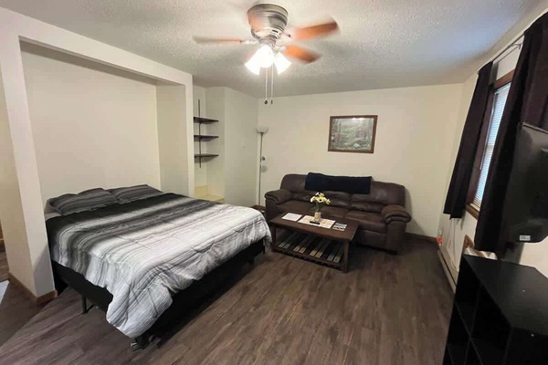 Bed, Sofa, TV