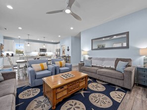 Smart TV, books, video library, offices