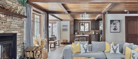 Smart-tv, pejs, bøger, musikbibliotek