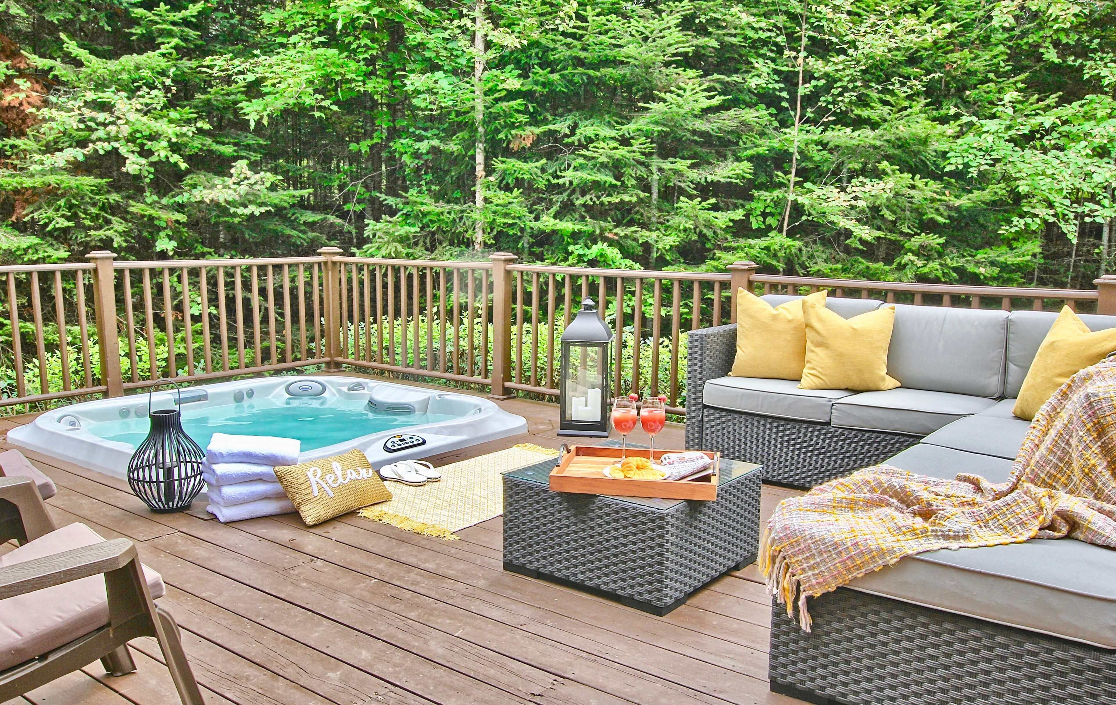 Bain à remous extérieur