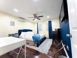 4 عدّة غرف نوم ومكتب وواي فاي وملاءات أسرّة