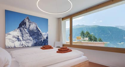Chalet d'architecture exclu. Ă 1.600 m 4-6 pers. dans emplacement impressionnant