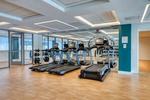 Fitness facility - Chic 1BR w/ Gym, W/D, Steps from Newtonville Train by Blueground (Boston)