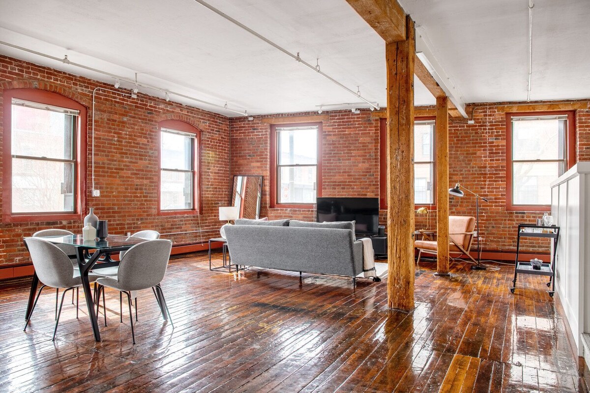 Unique South End Loft w/ Pool, Art Gallery, Steps to T by Blueground