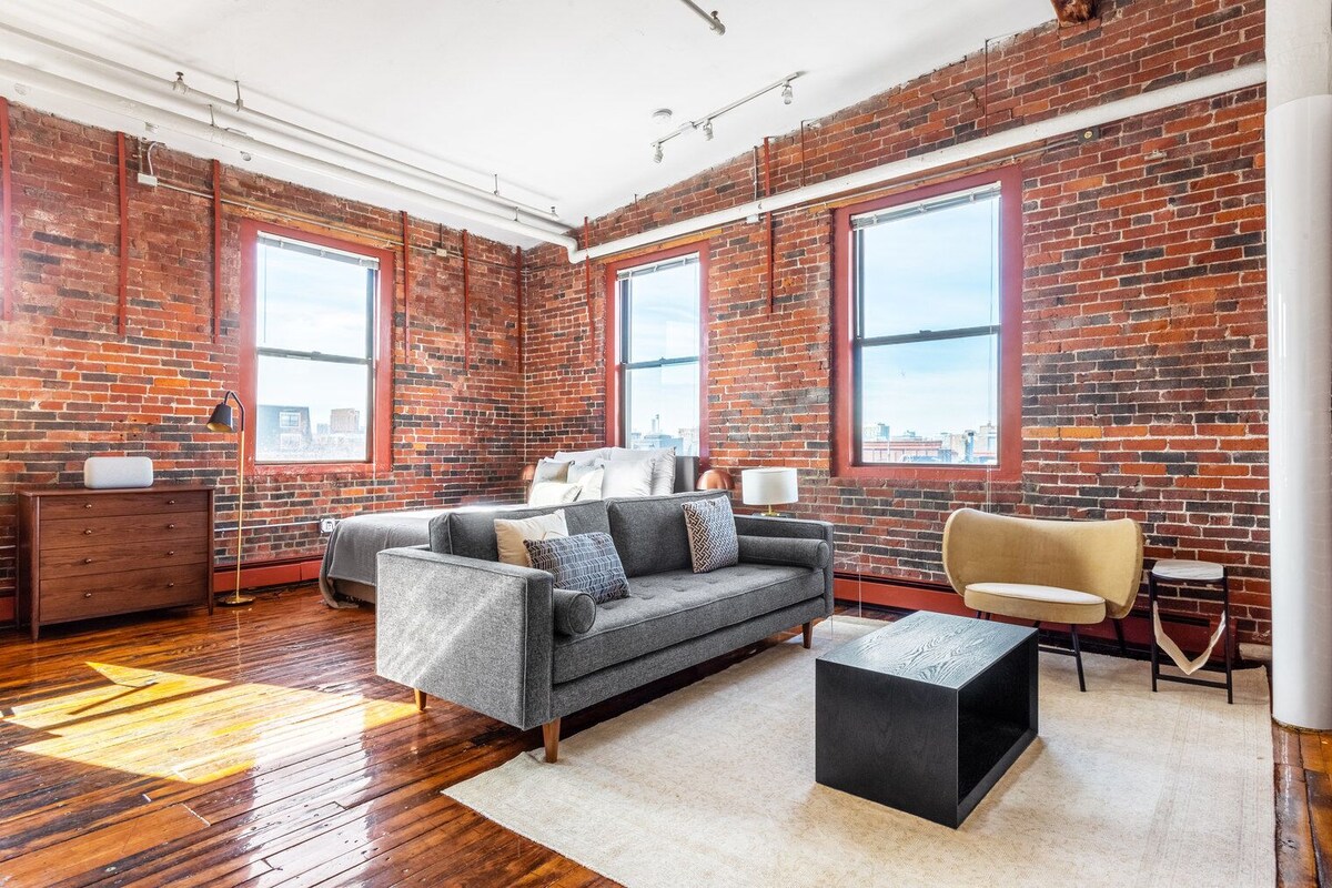Unique South End Loft w/ Pool, Art Gallery, Steps to T by Blueground