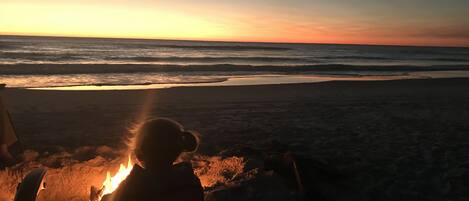 Vlak bij het strand