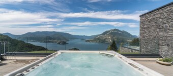 Apartamento "Residence Le Terrazze" con vistas a la montaña, piscina y Wi-Fi